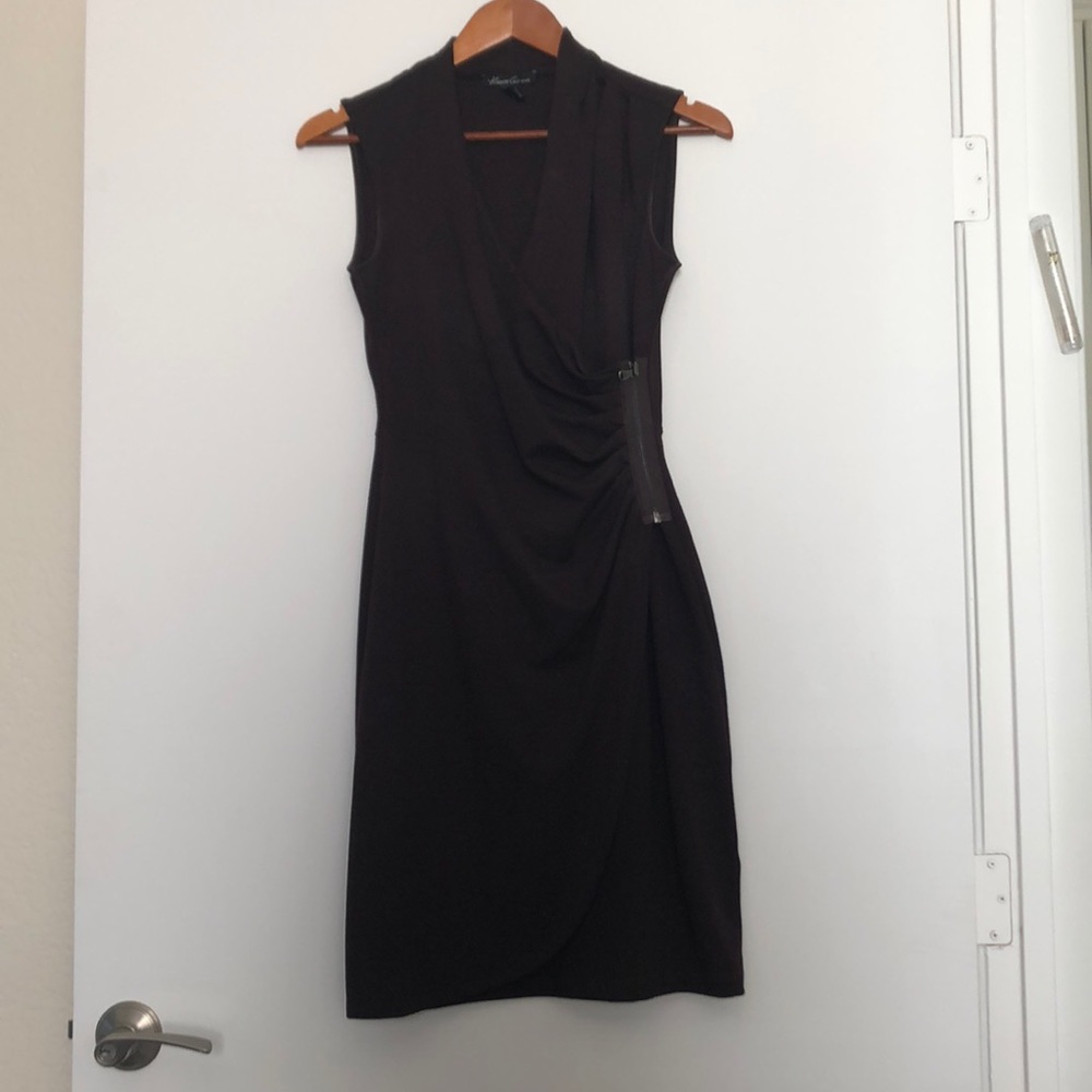 Kenneth Cole Maroon wrap dress